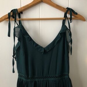 Lulu's Deep Teal/Emerald Green Dress XS